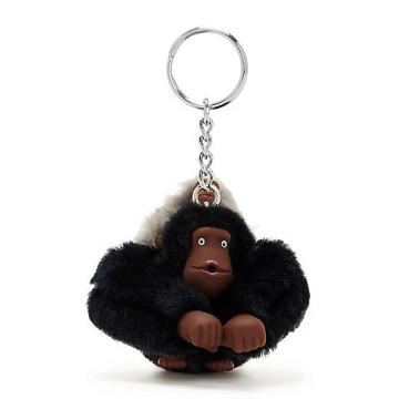 Akcesoria Kipling Mom And Baby Sven Monkey Keychain Czarne | PL 1268RV